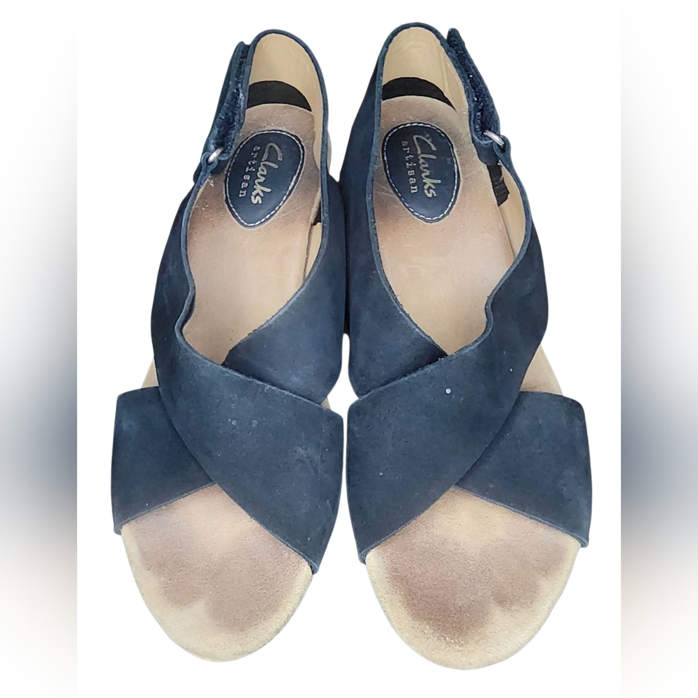 Clarks Annadel Eirwyn Wedge Suede Sandals, Womens 6.5 - Picture 4 of 10